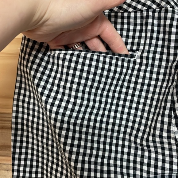 Chaps size 8 Black and White Checkered Carpi Chino Pants - Picture 5 of 8